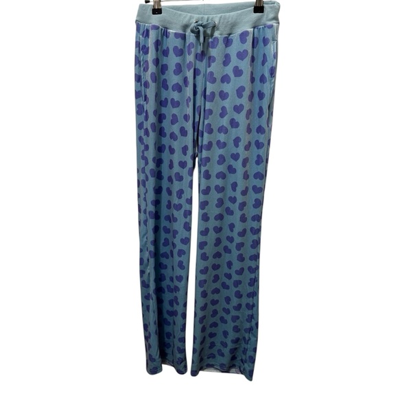 Sugar Thrillz Heart Print Velour Track Suit Size Small - Picture 4 of 8